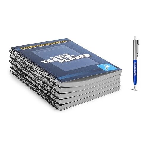 Hergestellt für: Trainingsunterlagen24 GmbH 5er Set - Handball-Taktikplaner (19x26 cm) - 5.00 ct