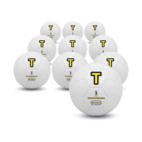 Hergestellt für: Trainingsunterlagen24 GmbH 10er Set - Fußball Trainingsball, Leichtball (Gr. 3) - 10.00 ct