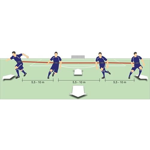 Hergestellt für: Trainingsunterlagen24 GmbH T-PRO Viererkettentrainer Senior - elastisch
