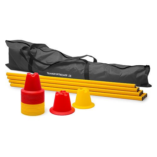 Hergestellt für: Trainingsunterlagen24 GmbH Tasche - Mini-Pylonen Hürdenset