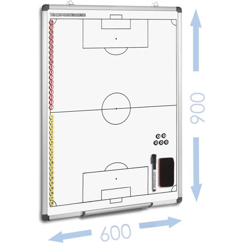 Hergestellt für: Trainingsunterlagen24 GmbH FUSSBALL - magnetische Taktiktafel 600 x 900 mm