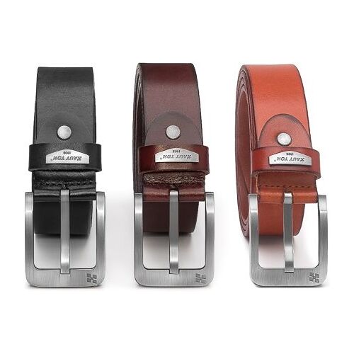 Hergestellt für: Trainingsunterlagen24 GmbH Herrengürtel (Leder) - Schwarz, Braun oder Cognac - Cognac - 95 cm