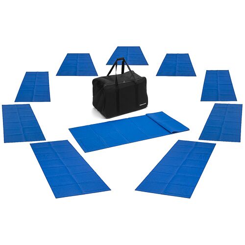 Hergestellt für: Trainingsunterlagen24 GmbH 10er Set Gymnastikmatten (173x61x0,3 cm) outdoor - faltbar