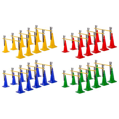 Hergestellt für: Trainingsunterlagen24 GmbH Leiterhürden (5er Set), 4 Farben - Höhe: 52 cm
