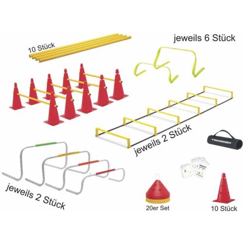 Hergestellt für: Trainingsunterlagen24 GmbH Trainingshilfen Set (groß) - Minihürden