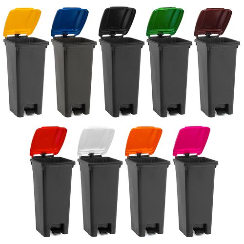 Hergestellt für: Trainingsunterlagen24 GmbH XXL Mülleimer (Mülltonne) 100 Liter - 9 Deckelfarben