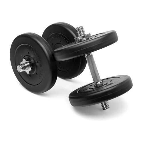 Hergestellt für: Trainingsunterlagen24 GmbH Kurzhantel Set (silber) - 12,5-25 kg