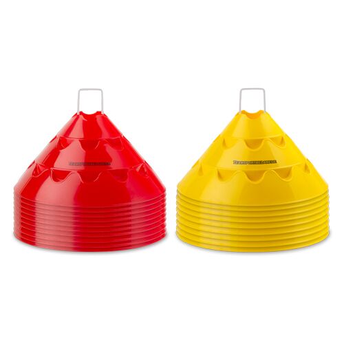 Hergestellt für: Trainingsunterlagen24 GmbH T-PRO Multi Jumbohauben ø 30 cm (2 Farben) - 10er Set