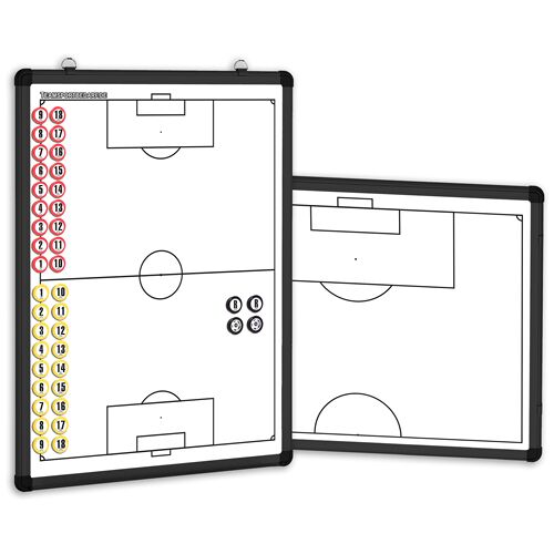Hergestellt für: Trainingsunterlagen24 GmbH FUSSBALL - magnetische Taktiktafel 450 x 600 mm (beidseitig)