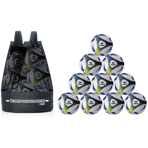 10er Ballset - Erima Hybrid Trainingsball (Gr. 5) - inkl. T-PRO Ballsack - 10.00 ct
