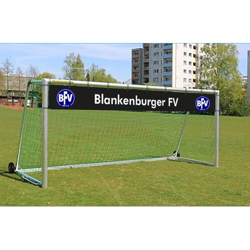 Hergestellt für: Trainingsunterlagen24 GmbH Goal-Downsizer (Torverkleinerer) für Jugendfußballtor 5 x 2 m - mit Wunschaufdruck