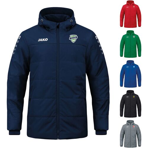 JAKO Coachjacke Team mit Kapuze (6 Farben, 11 Größen) - mit Vereinslogo