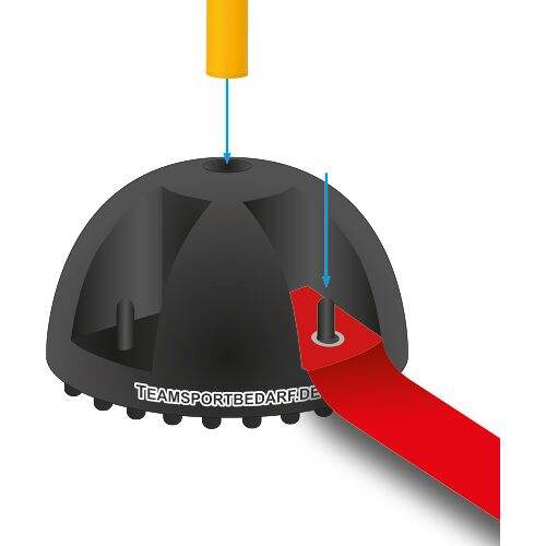 Hergestellt für: Trainingsunterlagen24 GmbH Standfuß (Kunstrasen) - für FUNino Spielfeldmarkierung