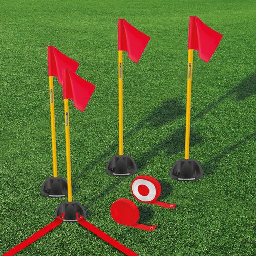 Hergestellt für: Trainingsunterlagen24 GmbH Komplettset - FUNino Spielfeldmarkierung für Kunstrasen (14-teilig)
