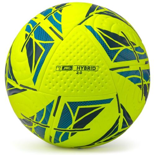 Hergestellt für: Trainingsunterlagen24 GmbH Fußball - T-PRO Hybrid 2.0 (Yellow-Blue) Trainingsball (Gr. 5)