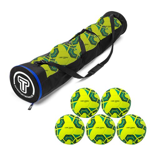 Hergestellt für: Trainingsunterlagen24 GmbH 5er Ballset - T-PRO Hybrid Indoor Trainingsball (Gr. 4) - inkl. Ballschlauch - 5.00 ct
