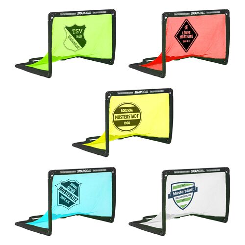 Hergestellt für: Trainingsunterlagen24 GmbH Tornetz mit Netzdruck - für SNAP-GOAL (klappbar) 1,20 x 0,80 m - 5 Farben