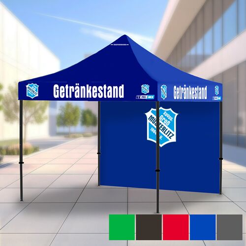 Hergestellt für: Trainingsunterlagen24 GmbH T-PRO MX Seitenwand für Faltpavillon - individualisierbar - Maße: 3x2 m