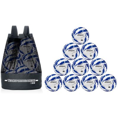 Hergestellt für: Trainingsunterlagen24 GmbH 10er Ballset - uhlsport Attack Addglue v25 Trainingsball (Gr. 5) - inkl. T-PRO Ballsack - 10.00 ct Hergestellt für: Trainingsunterlagen24 GmbH 10er Ballset - uhlsport Attack Addglue v25 Trainingsball (Gr. 5) - inkl. T-PRO Ballsack - 10.00 ct