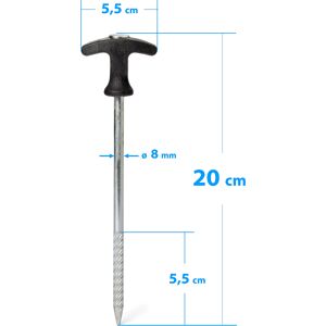 Teamsportbedarf.de Erdnagel (mit Schlagkopf) - 20 cm - 50.00 ct