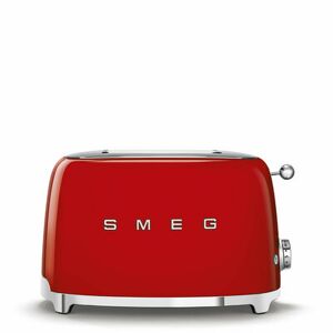 SMEG Toaster, Anzahl der Toastscheiben: 2, Rot, 50's Style, NA