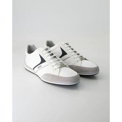 Boss Schuhe - Saturn Lowp Leder und Textil (Weiß, Gr. 42) Boss Schuhe - Saturn Lowp Leder und Textil (Weiß, Gr. 42)