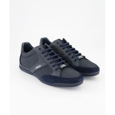 Boss Schuhe - Saturn Lowp Veloursleder (Blau, Gr. 44) Boss Schuhe - Saturn Lowp Veloursleder (Blau, Gr. 44)