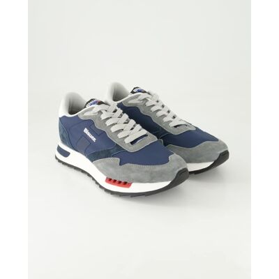 Blauer Schuhe - Ryder Leder und Textil (Blau, Gr. 46) Blauer Schuhe - Ryder Leder und Textil (Blau, Gr. 46)