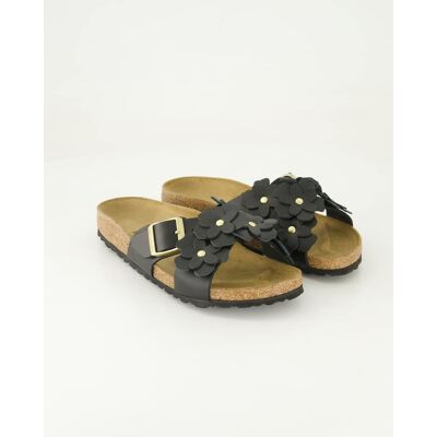 Birkenstock Schuhe - Siena Flower II Embellishment Glattleder (Schwarz, Gr. 35) Birkenstock Schuhe - Siena Flower II Embellishment Glattleder (Schwarz, Gr. 35)
