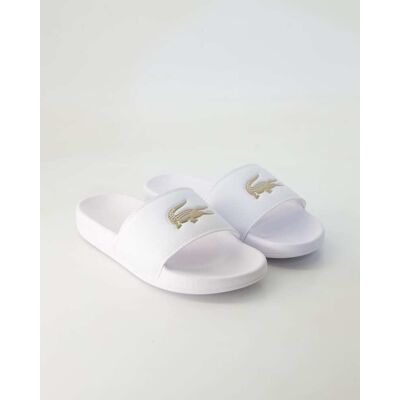 Lacoste Schuhe - Serve Slide Synthetik (Weiß, Gr. 39 ½) Lacoste Schuhe - Serve Slide Synthetik (Weiß, Gr. 39 ½)
