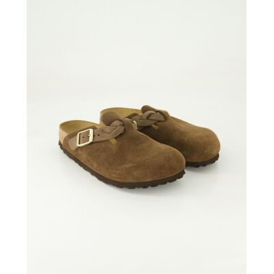 Birkenstock Schuhe - Boston Braided Veloursleder (Braun, Gr. 35) Birkenstock Schuhe - Boston Braided Veloursleder (Braun, Gr. 35)