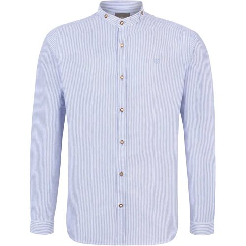 Trachtenhemd Frederik (blau, Gr. S) von Stockerpoint Classics für Herren, Oberteile, 10% Baumwolle, 30% Polyester