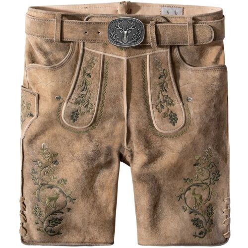 Trachtenlederhose Girgl (senf gespeckt-grün, Gr. 44) von Stockerpoint Classics für Herren, Lederhosen, 100% echt Leder
