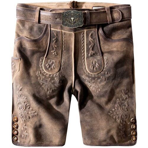 Trachtenlederhose Logan (kiesel gespeckt, Gr. 52) von Stockerpoint Classics für Herren, Lederhosen, 100% Leder