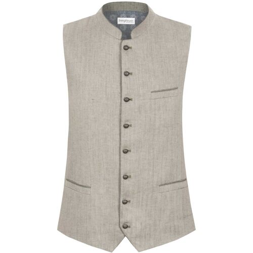 Trachtenweste Lucio (schilf, Gr. 46) von Stockerpoint Bergfeuer für Herren, Oberteile, 100% Leinen