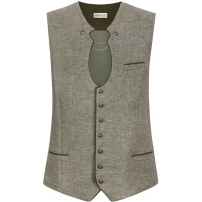 Stockerpoint Trachtenweste Bennet (olive, Gr. 54) für Herren, Oberteile, 100% Leinen Stockerpoint Trachtenweste Bennet (olive, Gr. 54) für Herren, Oberteile, 100% Leinen