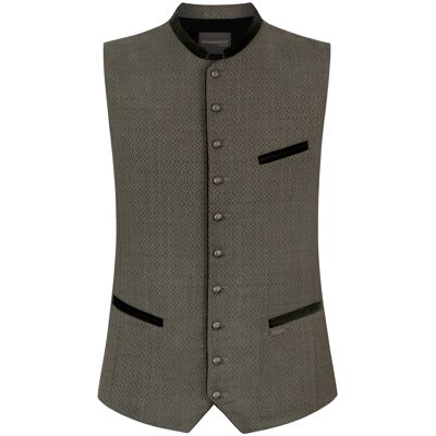 Trachtenweste Cervato (salbei, Gr. 48) von Stockerpoint Classics für Herren, Oberteile, 100% Polyester Trachtenweste Cervato (salbei, Gr. 48) von Stockerpoint Classics für Herren, Oberteile, 100% Polyester