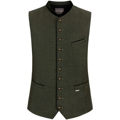 Trachtenweste Stefano (grün, Gr. 54) von Stockerpoint Classics für Herren, Oberteile, 100% Polyester Trachtenweste Stefano (grün, Gr. 54) von Stockerpoint Classics für Herren, Oberteile, 100% Polyester