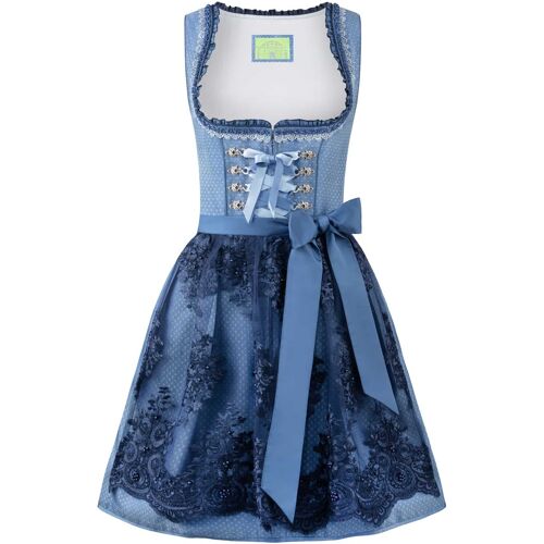 Dirndl Beliva (blau, Gr. 34) von Stockerpoint Wiesnwuid für Damen, 100% Polyester