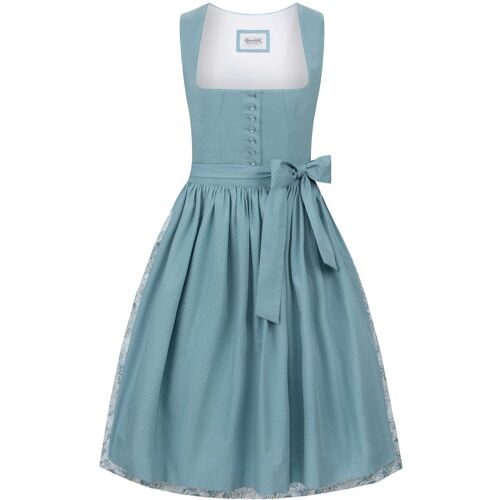 Dirndl Bojana (petrol, Gr. 34) von Stockerpoint Heimatgwand für Damen, 60% Baumwolle, 40% Leinen