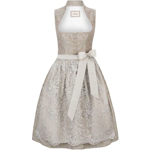 Dirndl Claire (taupe, Gr. 46) von Stockerpoint Bergfeuer Couture für Damen, 100% Polyester