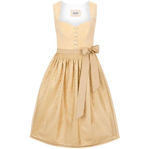 Dirndl Daniela (gelb, Gr. 44) von Stockerpoint Heimatgwand für Damen, 100% Baumwolle