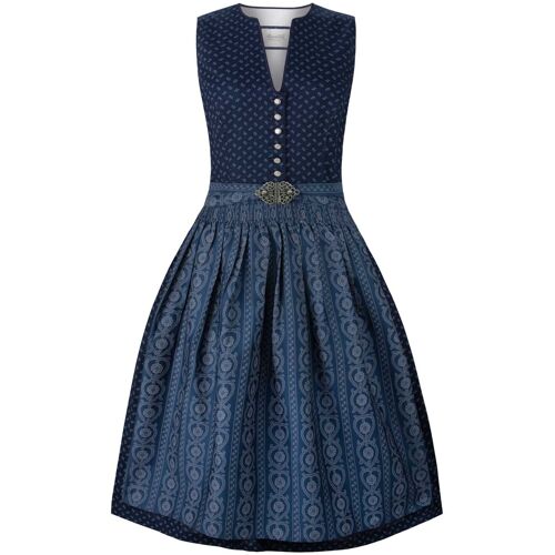 Dirndl Ellie (dunkelblau, Gr. 34) von Stockerpoint Heimatgwand für Damen, 100% Baumwolle