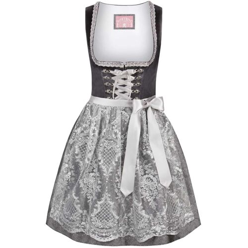 Dirndl Loredana (anthrazit, Gr. 32) von Stockerpoint Wiesnwuid für Damen, 40% Baumwolle, 60% Polyester