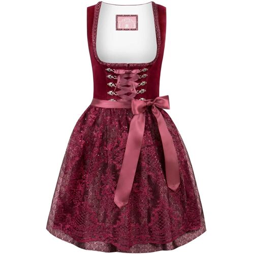 Dirndl Loredana (rot, Gr. 38) von Stockerpoint Wiesnwuid für Damen, 40% Baumwolle, 60% Polyester