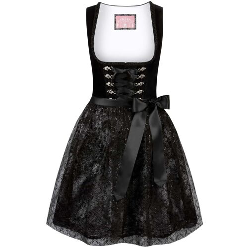 Dirndl Loredana (schwarz, Gr. 36) von Stockerpoint Wiesnwuid für Damen, 40% Baumwolle, 60% Polyester