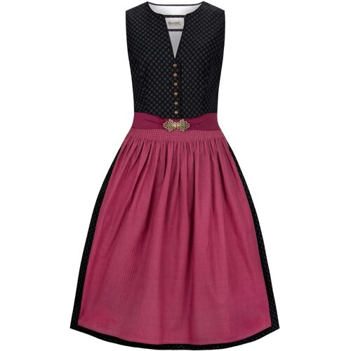 Dirndl Luana (schwarz, Gr. 34) von Stockerpoint Heimatgwand für Damen, 100% Baumwolle