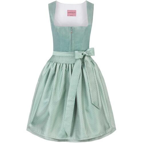 Dirndl Mila (salbei, Gr. 40) von Stockerpoint Wiesnwuid für Damen, Mieder: 100% Polyester, Rock: 58% Polyester, 42% Baumwolle