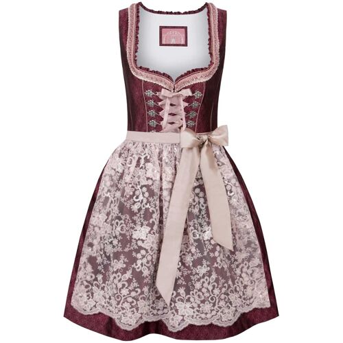 Dirndl Rosalinde (bordeaux, Gr. 30) von Stockerpoint Wiesnwuid für Damen, 100% Polyester