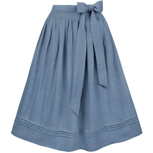 Dirndlschürze Mina (rauchblau, Gr. 2 (40-44)) von Stockerpoint für Damen, Dirndlschürzen, 70% Leinen, 30% Viskose